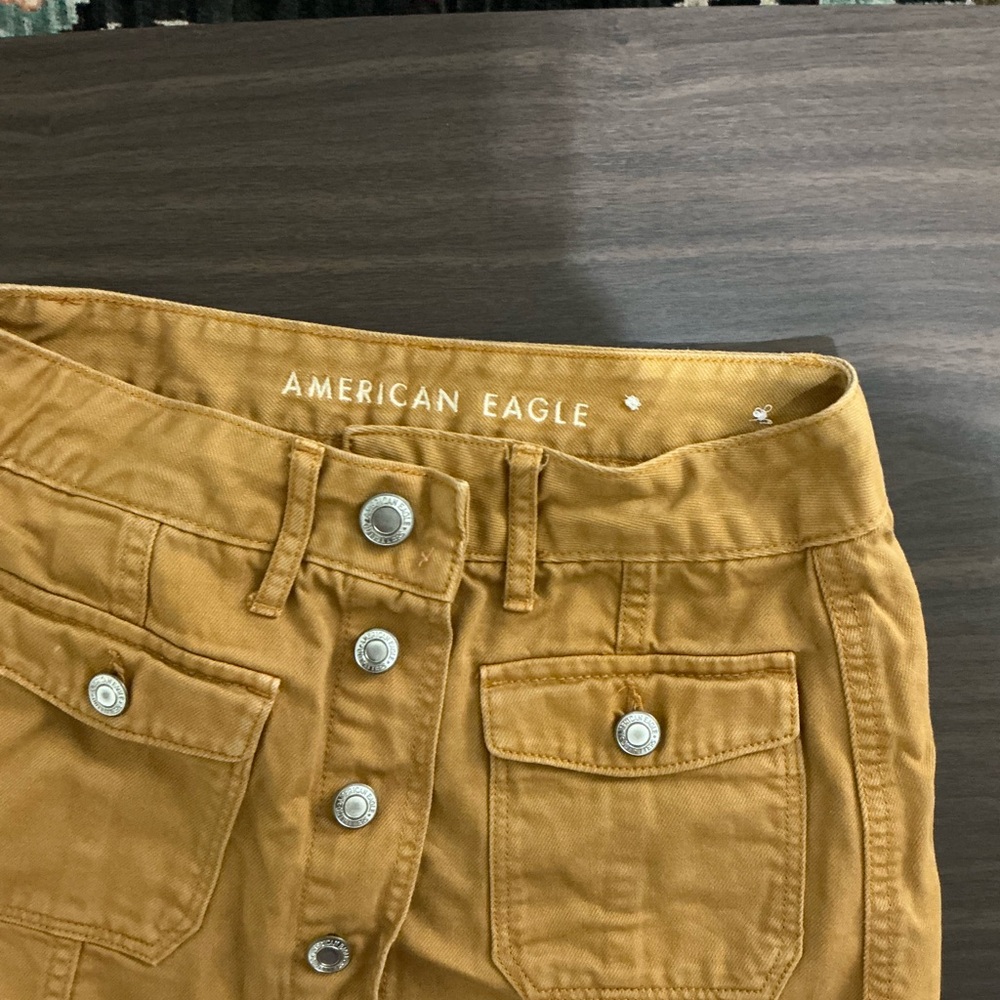 American Eagle Outfitters Tan Mini Skirt